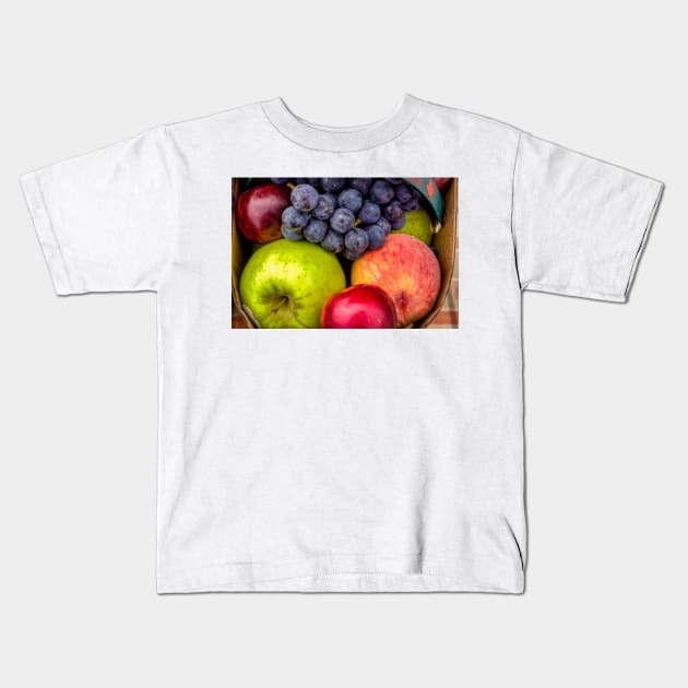 Mixed Fruit Basket Kids T-Shirt by Robert Alsop